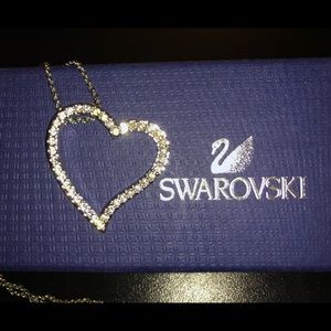Authentic Swarovski Large Heart necklace.